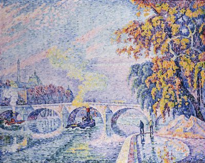 Pont Royal, Autumn by Paul Signac