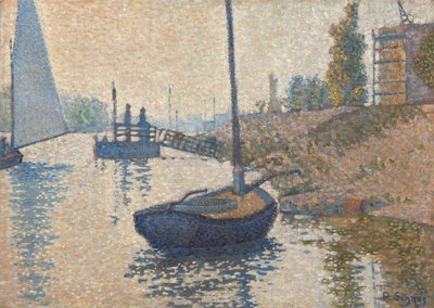 Ponton de la Félicité at Asnières by Paul Signac