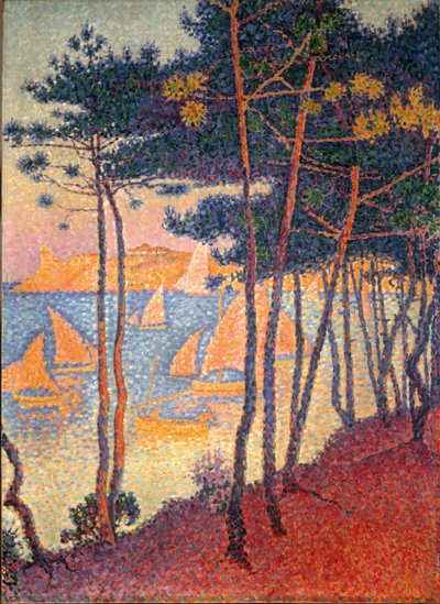 Sails and Pines by Paul Signac