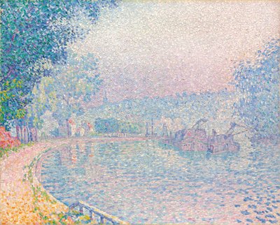 Samois, The Shore, Morning by Paul Signac