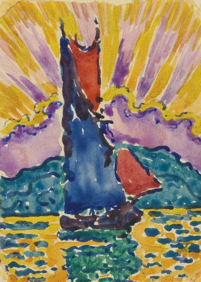 Sunset Fan by Paul Signac
