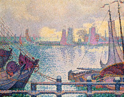 The Port of Volendam by Paul Signac