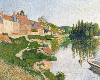 The River Bank, Petit-Andely by Paul Signac