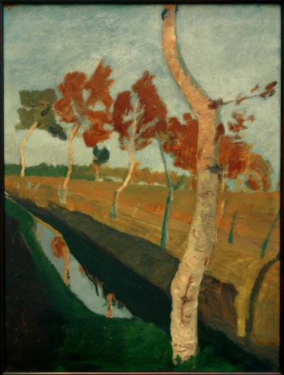 Birches by the Moor Ditch by Paula Modersohn Becker