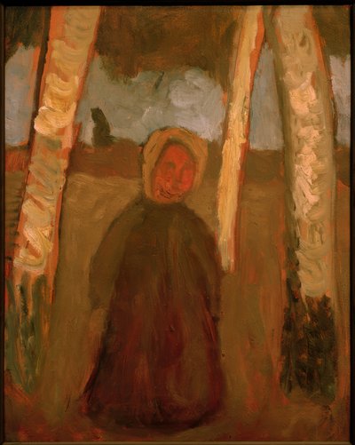 Child Under Birches by Paula Modersohn Becker
