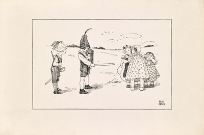 Children Playing Soldiers by Pauline Ebner