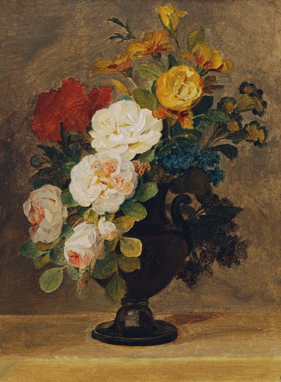 Bouquet of Flowers in an Antique Vase by Pauline von Koudelka Schmerling