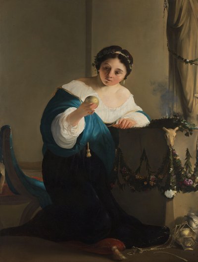 Cydippe with the Apple of Acontius by Paulus Bor