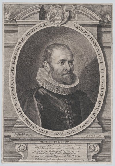 Portrait of Nicholaes Rockox, 1639 by Paulus Pontius