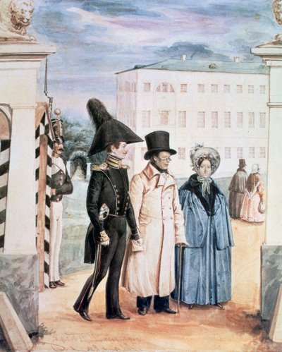 The Walk, 1837 by Pavel Andreevich Fedotov