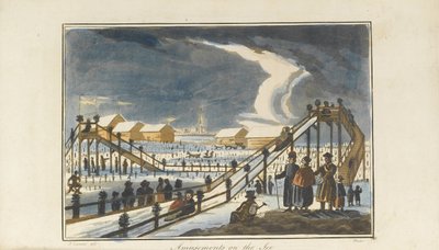 Amusement on the Ice, 1813 by Pavel Petrovich Svinyin