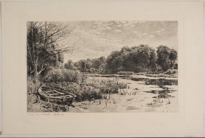 The Pond at Strandmøllen by Peder Monsted