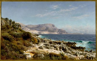 Coast near Monte Carlo by Peder Monsted