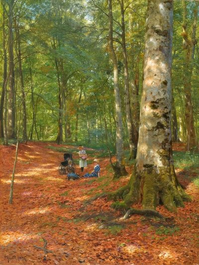 In the Forest Clearing by Peder Monsted