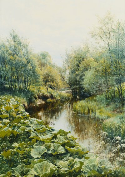 Summerday at the Stream by Peder Monsted