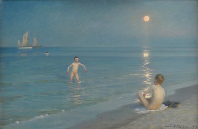 Boys Bathing at Skagen. Summer Evening by Peder Severin Krøyer