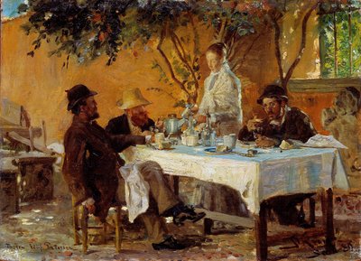 Breakfast in Sora by Peder Severin Krøyer