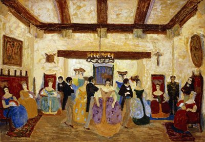 Colonial Meeting by Pedro Figari