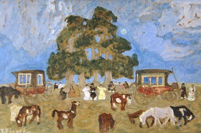 Encounter on the Way by Pedro Figari