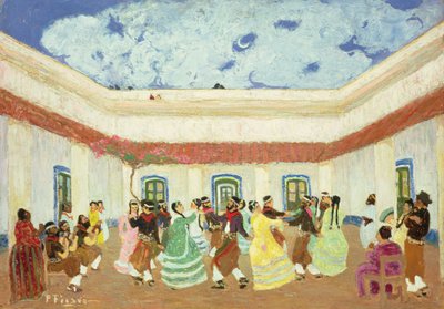 The Patio by Pedro Figari