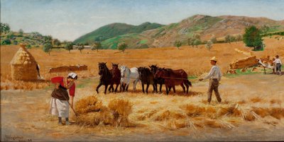 Harvest in Anticoli by Pedro Weingärtner
