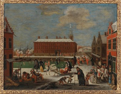 Winter in a city by Peeter Gysels