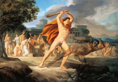 Hercules defeats Thanatos by Pelagio Palagi