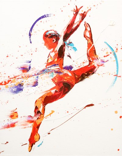 Gymnast Two, 2010 by Penny Warden