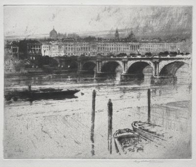 Waterloo Bridge by Percy Robertson