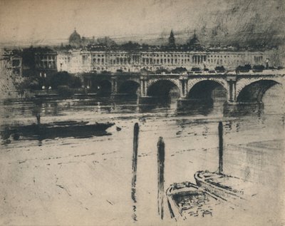 Waterloo Bridge, 1927 by Percy Robertson