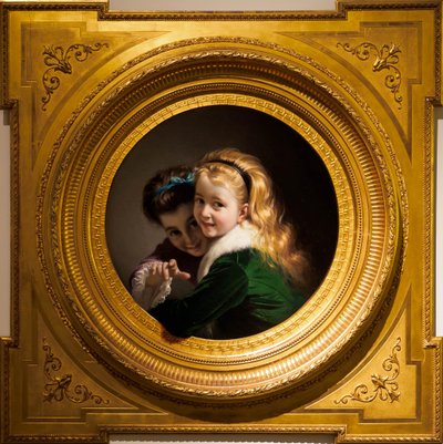 Two Girls Laughing by Pere Borell del Caso