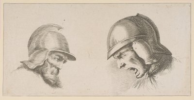 Two Heads of Old Soldiers by Peregrine Lovell