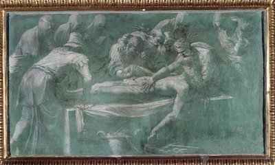 Entombment of Jesus by Perino del Vaga
