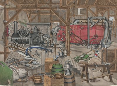 Barn Gangway by Perkins Harnly