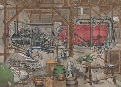 Barn Gangway by Perkins Harnly