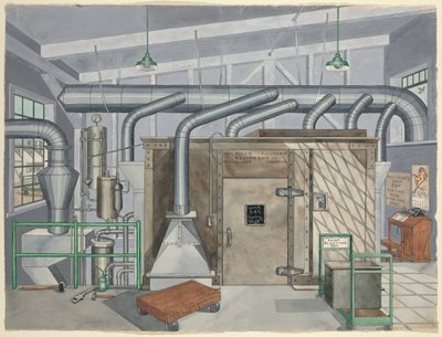 Exterior Sand Blasting Chamber by Perkins Harnly