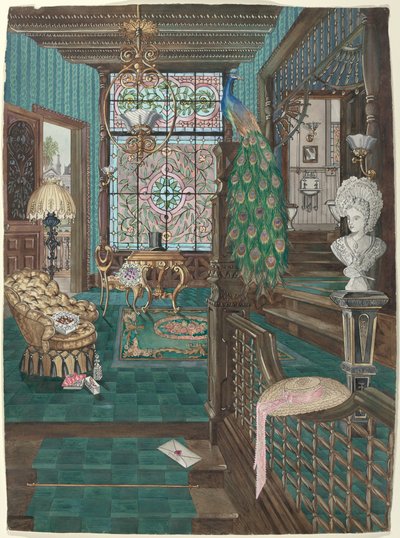 Second Floor Stair Landing and Hall by Perkins Harnly