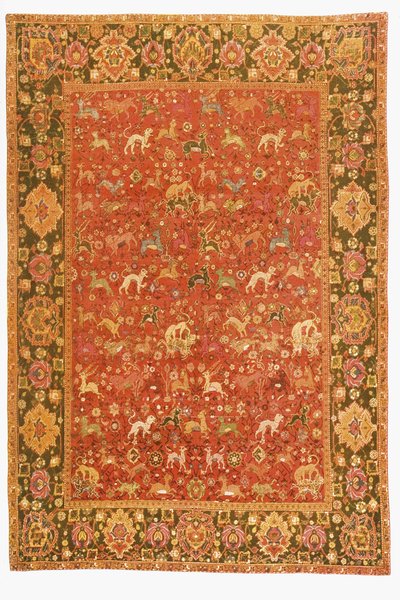 Animal Rug from Isfahan by Persian School