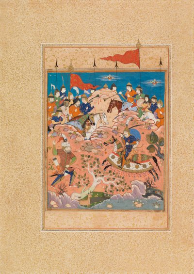 Battle Scene by Persian School