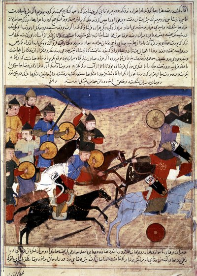 Mongol History: Mongol Warriors by Persian School