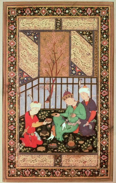 Tea Ceremony, 1560-70 by Persian School