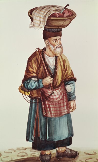 The street vendor by Persian School