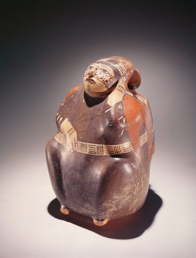 Pottery cocoa picker, Nazca Culture by Peruvian School