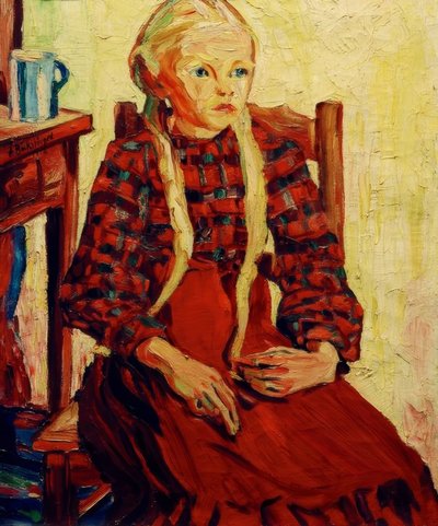 Peasant Girl by Peter August Böckstiegel