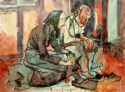 The Parents by Peter August Böckstiegel