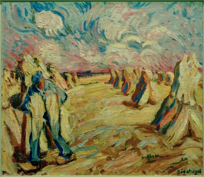 Harvest Field by Peter August Böckstiegel