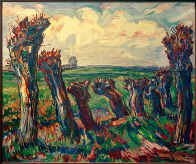 Landscape with Willows by Peter August Böckstiegel