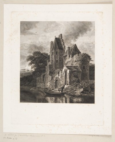 Castle Ruin by a River by Peter Christian Schøler