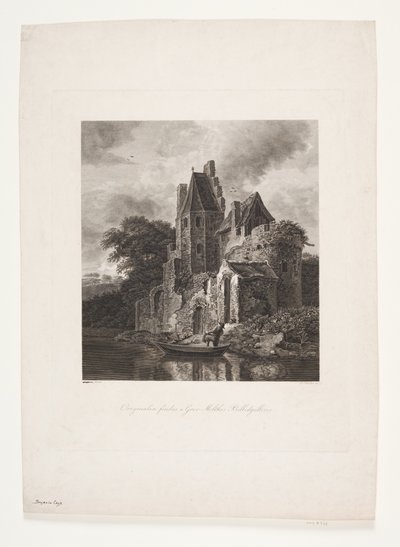 Castle Ruin by a River by Peter Christian Schøler