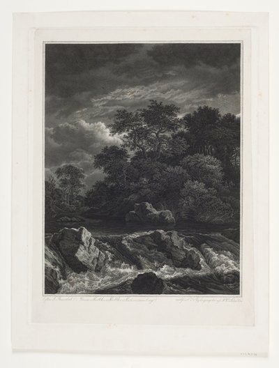 Landscape with Waterfall by Peter Christian Schøler